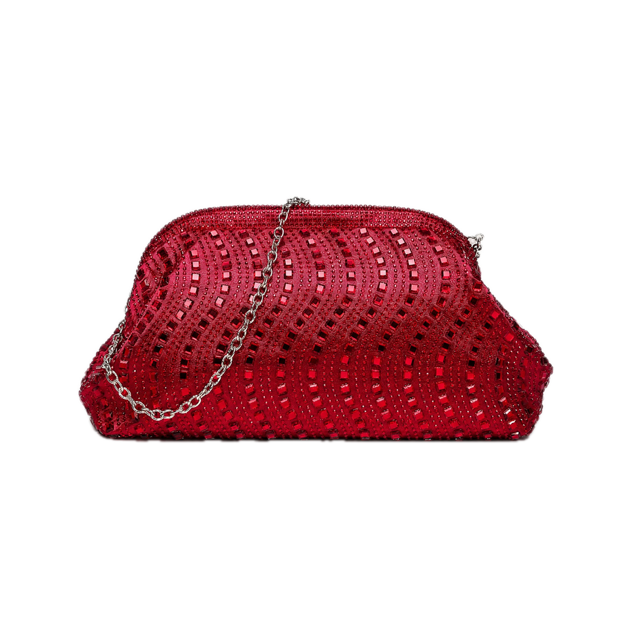 Beaded Clutch with Chain
