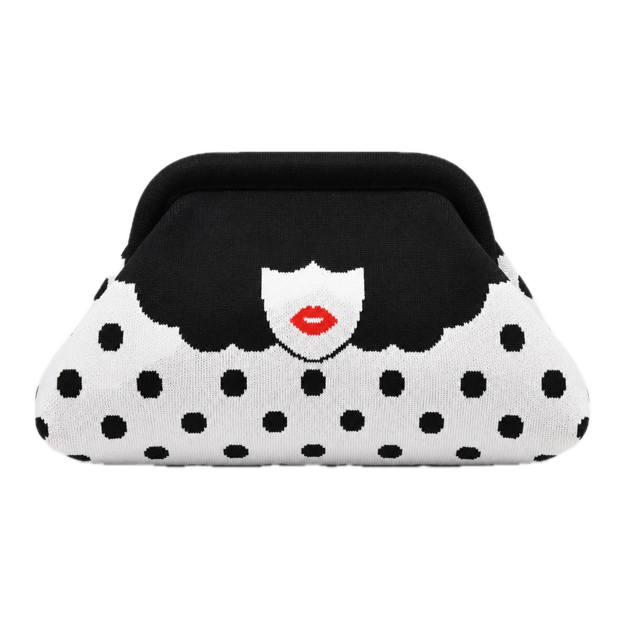 Face Print Clutch
