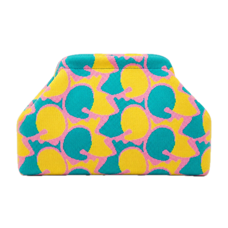 Retro Print Clutch