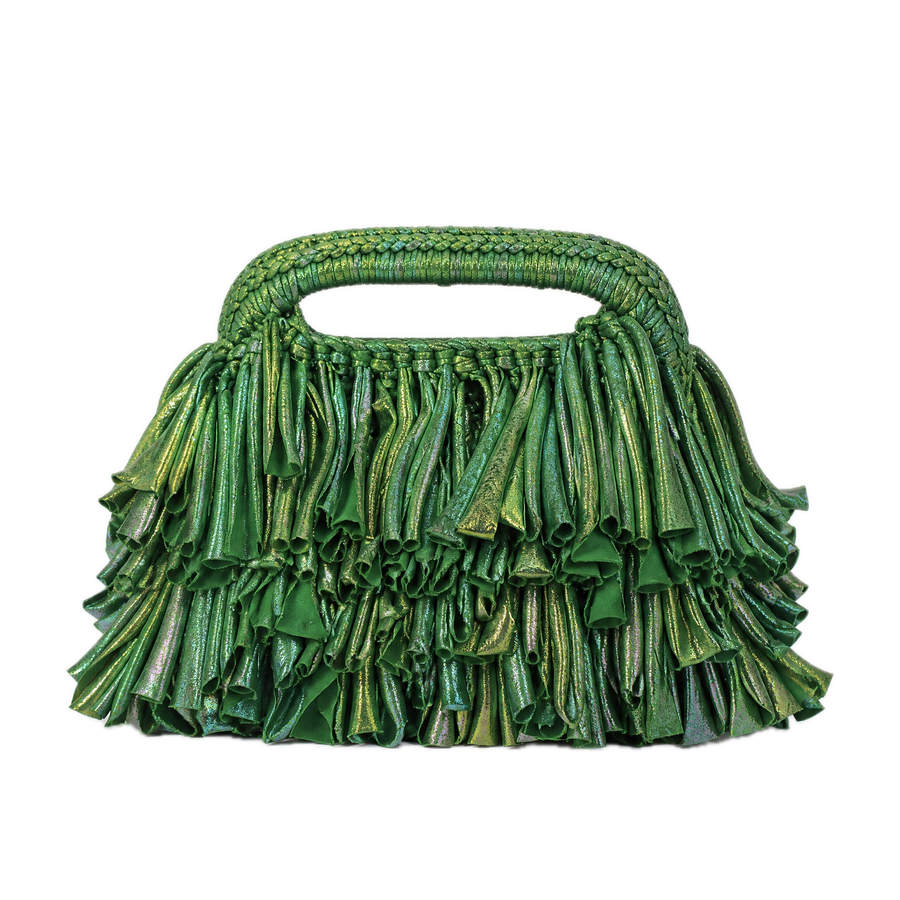 Ruffle Handle Bag