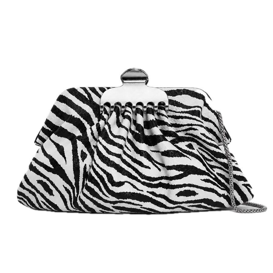 Animal Print Frame Clutch